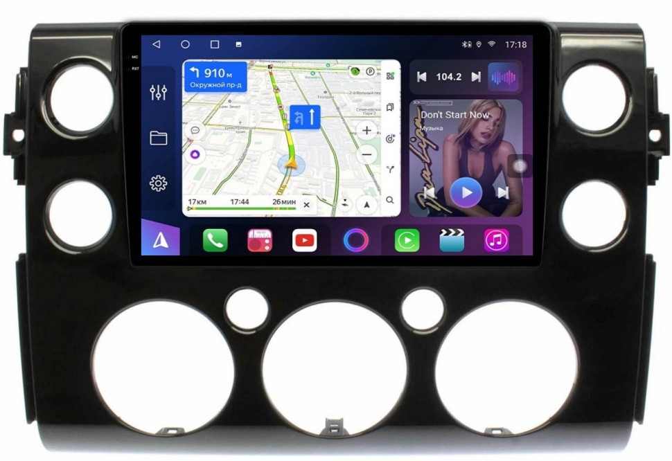 Штатная магнитола FarCar s500 Plus 2K для Toyota FJ Cruiser на Android (GX3246M)