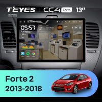 Штатная магнитола для Kia Forte 2 (2013-2018) (Экран 13") - Teyes CC4 Pro на Android 13, 8-ядер, 8ГБ-128ГБ, SIM-слот
