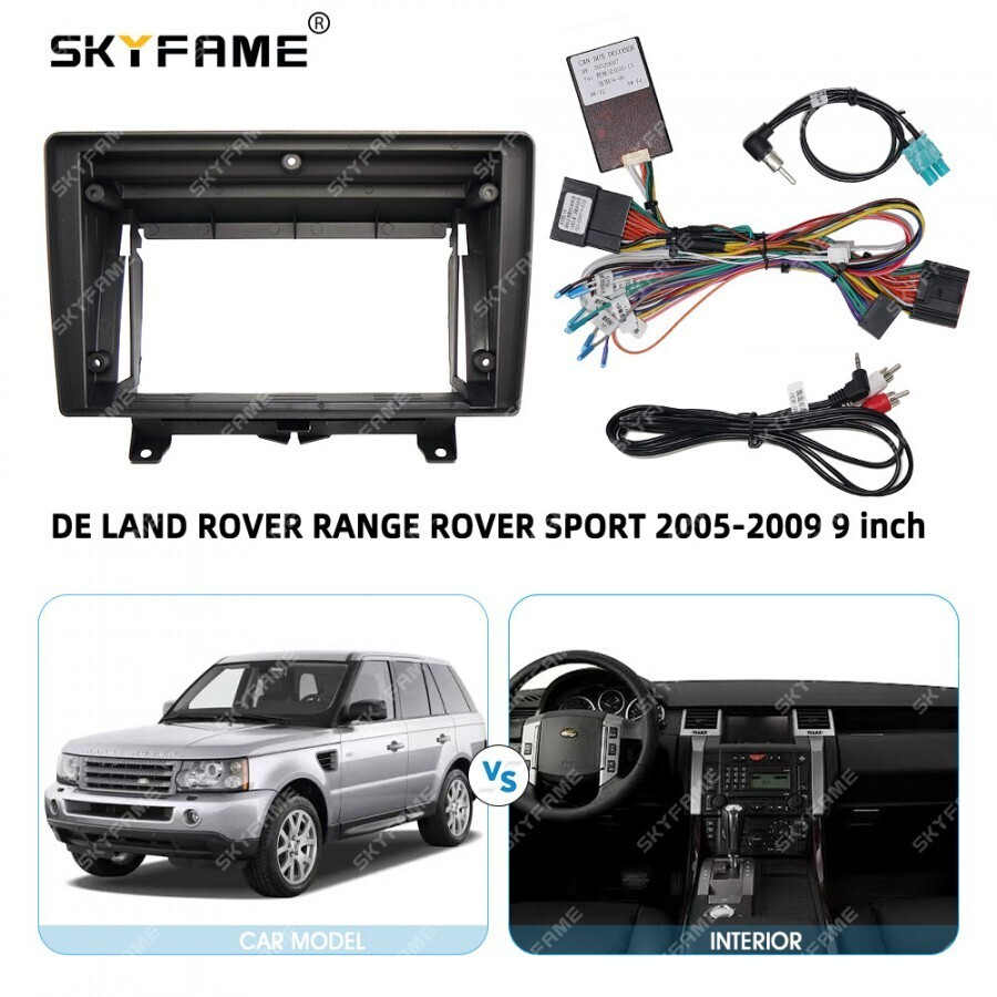 Магнитола для Range Rover Sport 2005-2009 - Carmedia SF-9307 (крутилки) QLed, Android 10, ТОП процессор, CarPlay, SIM-слот (CarPlay)