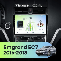 Штатная магнитола для Geely Emgrand EC7 (2016-2018) - Teyes CC4L на Android 14, 8-ядер, 6ГБ-64ГБ, SIM-слот