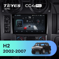 Штатная магнитола для Hummer H2 E85 (2002-2007) (Экран 9,5") - Teyes CC4 Pro на Android 13, 8-ядер, 8ГБ-128ГБ, SIM-слот