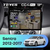 Штатная магнитола для Nissan Sentra B17 (2012-2017) (Экран 13") - Teyes CC4 Pro на Android 13, 8-ядер, 8ГБ-128ГБ, SIM-слот