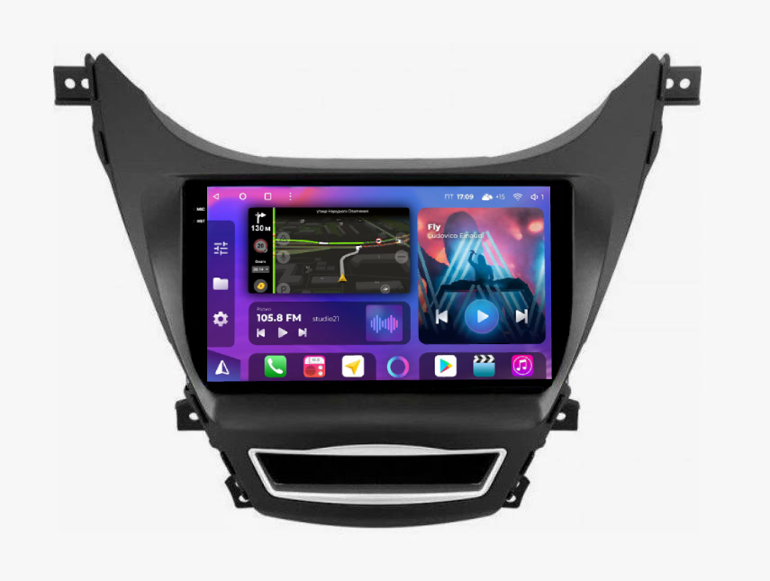 Штатная магнитола FarCar s400 2K для Hyundai Elantra на Android  (BX360M) (CarPlay)