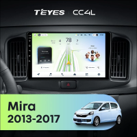 Штатная магнитола для Daihatsu Mira eS (2013-2017) - Teyes CC4L на Android 14, 8-ядер, 6ГБ-64ГБ, SIM-слот