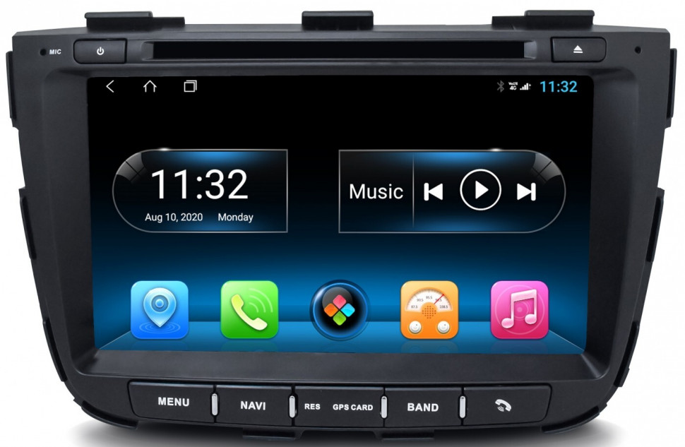 Магнитола для KIA Sorento 2012-2020 (отдельный экран климата) - Carmedia KR-8169-S10 Android 10, ТОП Процессор, 4ГБ-64ГБ, SIM-слот (CarPlay)