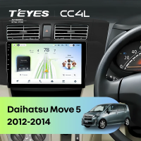 Штатная магнитола для Daihatsu Move 5 (2012-2014) - Teyes CC4L на Android 14, 8-ядер, 6ГБ-64ГБ, SIM-слот