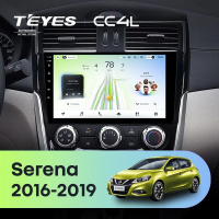 Штатная магнитола для Nissan Serena (2016-2019) Тип-A - Teyes CC4L на Android 14, 8-ядер, 6ГБ-64ГБ, SIM-слот