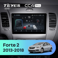 Штатная магнитола для Kia Forte 2 (2013-2018) (Экран 9,5") - Teyes CC4 Pro на Android 13, 8-ядер, 12ГБ-256ГБ, SIM-слот
