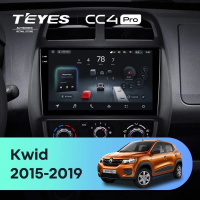 Штатная магнитола для Renault KWID (2015-2019) (Экран 9,5") - Teyes CC4 Pro на Android 13, 8-ядер, 12ГБ-256ГБ, SIM-слот