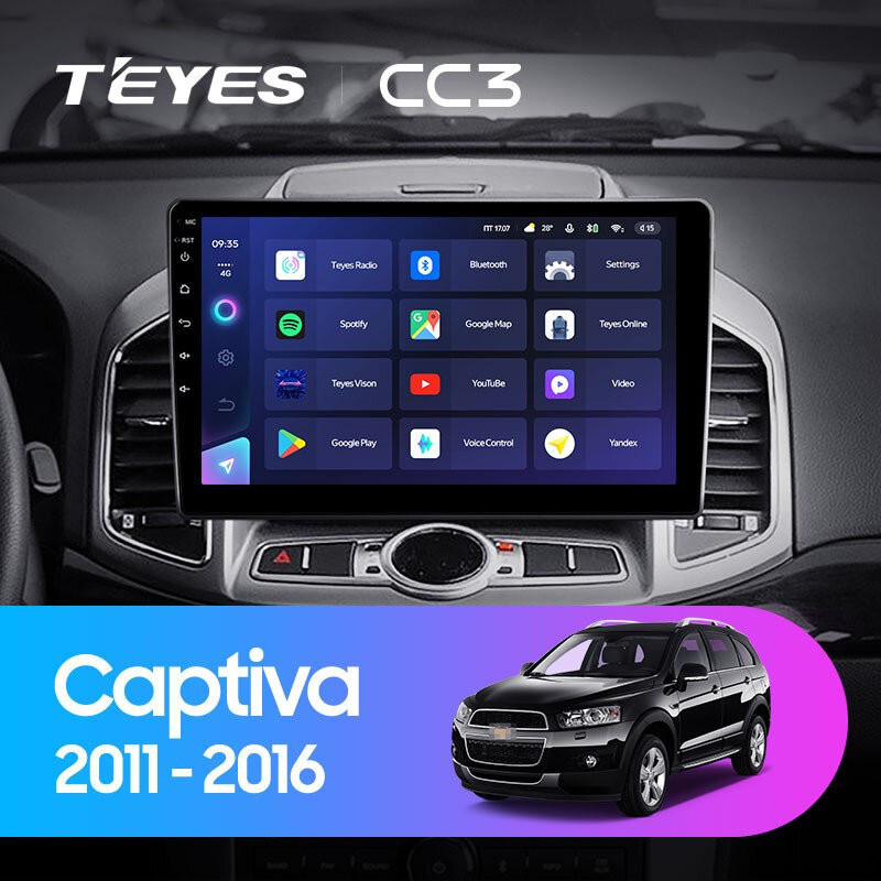 Штатная магнитола Teyes CC3 4/32 Chevrolet Captiva 1 (2011-2016) F2