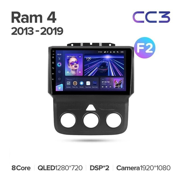Штатная магнитола Teyes CC3 4/32 Dodge Ram 4 DJ DS (2013-2019) F2