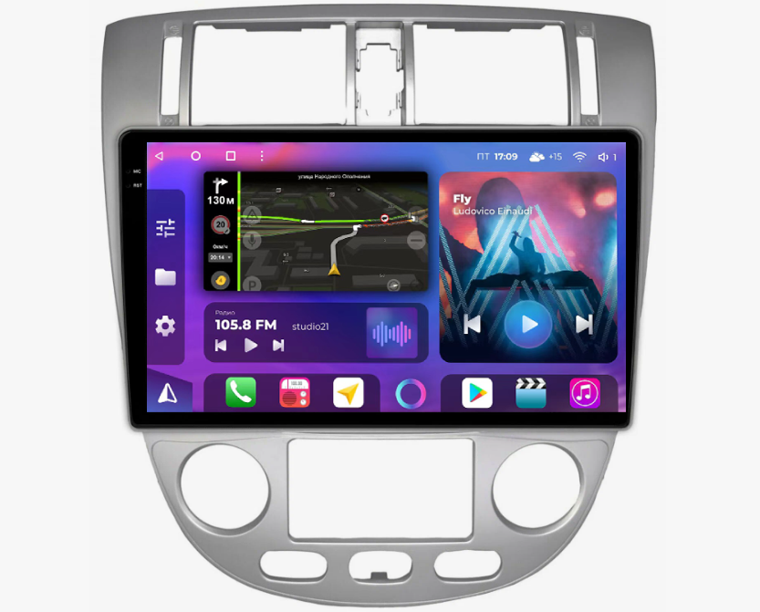 Штатная магнитола FarCar s400 2K 360 для Chevrolet Lacetti седан на Android  (BX3014M 360 климат) (CarPlay)