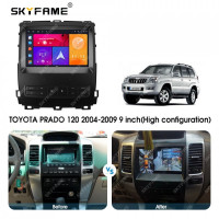 Магнитола для Lexus GX470 J120, Toyota Land Cruiser Prado 120 (климат управляется с экрана ГУ) - Carmedia SF-9696-2 QLed, Android 10/12, ТОП процессор, CarPlay, SIM-слот (CarPlay)