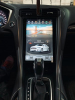 Магнитола для Ford Mondeo 5 2015+ (без SYNC) - Carmedia ZF-1201M-Q6 вертикальный экран 12.1" в стиле "Тесла" на Android 11, 8Гб+128Гб, CarPlay, 4G SIM-слот