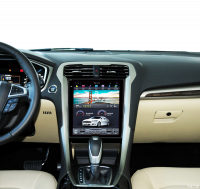 Магнитола для Ford Mondeo 5 2015+ (без SYNC) - Carmedia ZF-1201M-Q6 вертикальный экран 12.1" в стиле "Тесла" на Android 11, 8Гб+128Гб, CarPlay, 4G SIM-слот