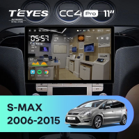 Штатная магнитола для Ford S-MAX 1 (2006-2015) (Экран 11") - Teyes CC4 Pro на Android 13, 8-ядер, 8ГБ-128ГБ, SIM-слот