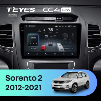 Штатная магнитола для Kia Sorento 2 II XM (2012-2021) (Экран 9,5") - Teyes CC4 Pro на Android 13, 8-ядер, 12ГБ-256ГБ, SIM-слот