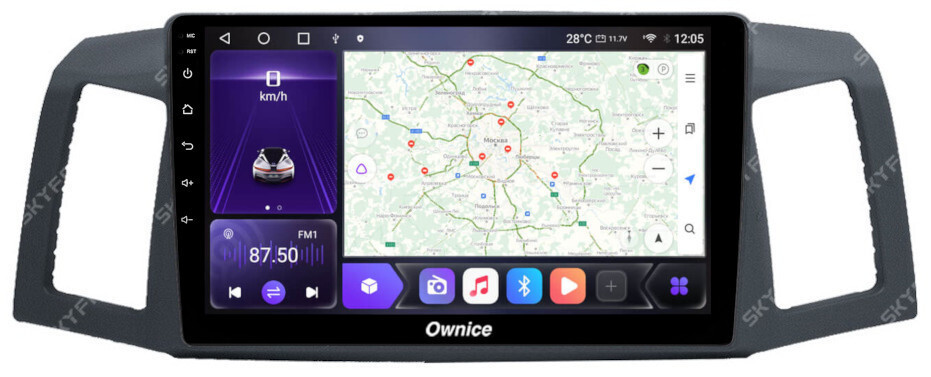 Магнитола для Jeep Grand Cherokee 2004-2007 - Carmedia SF-9253 Android 10, 8-ядер, SIM-слот (только с установкой в Москве) (CarPlay)