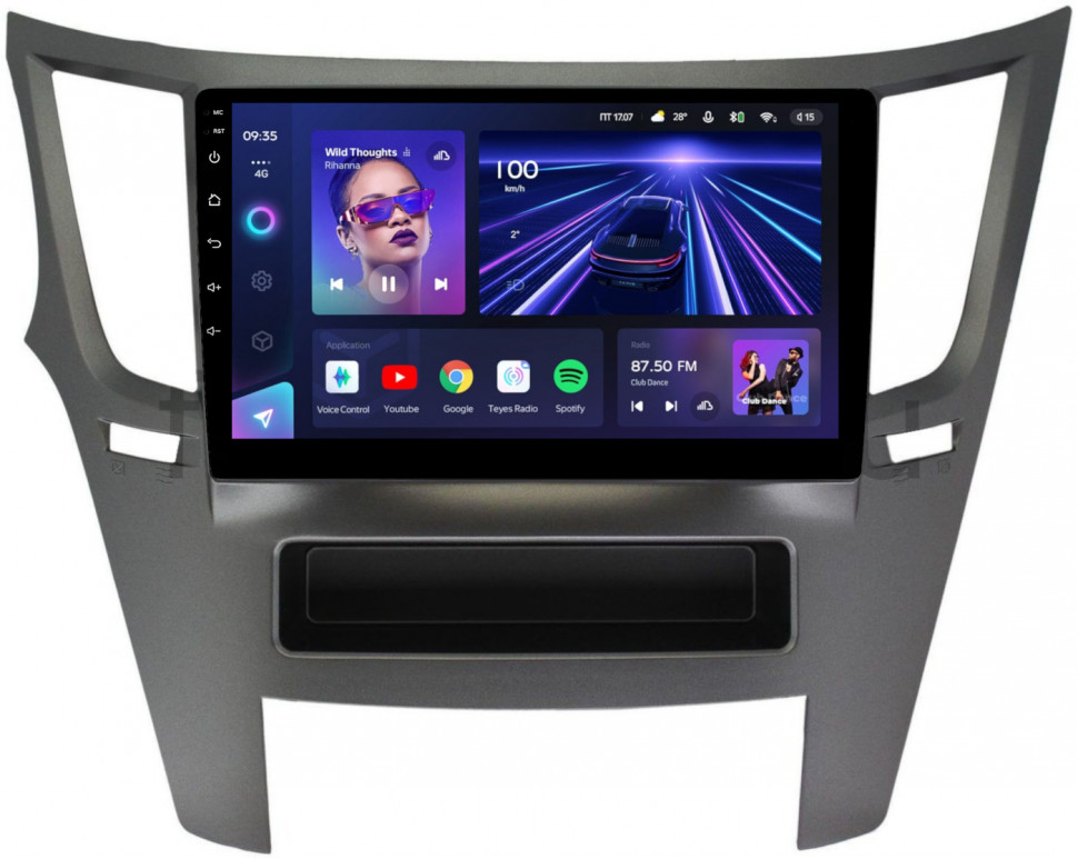Магнитола для Subaru Legacy, Outback 2009-2015 - Teyes CC3 Android 10, ТОП процессор, 4/32 Гб, CarPlay, SIM-слот (CarPlay)