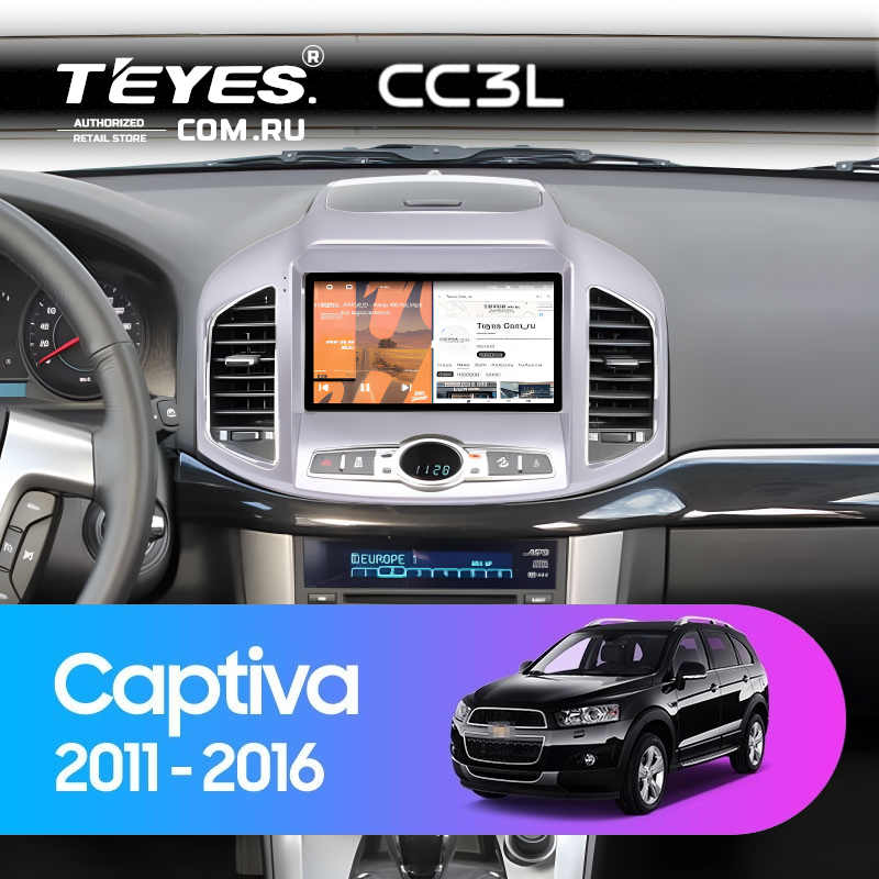 Штатная магнитола Teyes CC3L 4/32 Chevrolet Captiva 1 C140 (2011-2016) F2