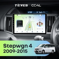 Штатная магнитола для Honda Stepwgn 4 (2009-2015) Правый руль - Teyes CC4L на Android 14, 8-ядер, 6ГБ-64ГБ, SIM-слот