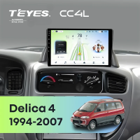 Штатная магнитола для Mitsubishi Delica 4 (1994-2007) Правый руль - Teyes CC4L на Android 14, 8-ядер, 6ГБ-64ГБ, SIM-слот
