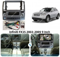 Магнитола для Infiniti FX 2006-2008 - Carmedia SF-9279-2 (крутилки) QLed, Android 10, ТОП процессор, CarPlay, SIM-слот (только с установкой в Москве) (CarPlay)
