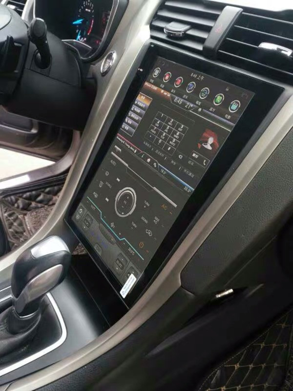 Магнитола для Ford Mondeo 5 2015+ (климат контроль, без SYNC) -Carmedia ZF-1809A-Q6 на Android 11, 8-ядер, 8ГБ-128ГБ, CarPlay, SIM-слот