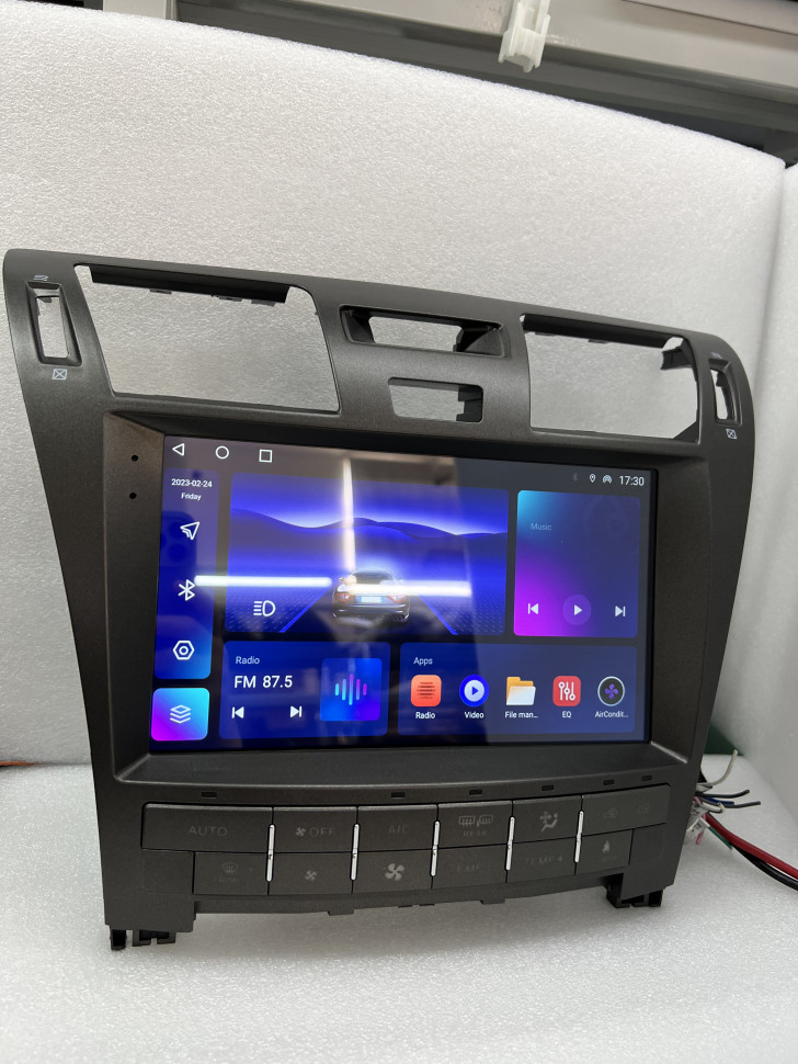 Магнитола для Lexus LS 460 (low) - Carmedia KP-L1002 монитор 12.3" на Android 10, Carplay, 4G SIM-слот, 8/128Гб