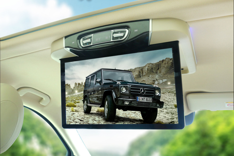 Моторизированный потолочный Смарт ТВ 15,6" ERGO ER15AMS-AUTO для Mercedes-Benz (1920x1080, Android)