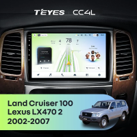 Штатная магнитола для Lexus LX470 J100 2 / Toyota Land Cruiser 100 (2002-2007) Тип-C - Teyes CC4L на Android 14, 8-ядер, 6ГБ-64ГБ, SIM-слот