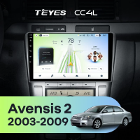 Штатная магнитола для Toyota Avensis T250 (2003-2009) - Teyes CC4L на Android 14, 8-ядер, 6ГБ-64ГБ, SIM-слот