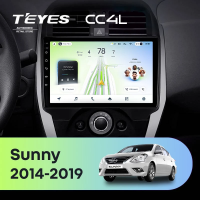 Штатная магнитола для Nissan Sunny (2014-2019) F1 - Teyes CC4L на Android 14, 8-ядер, 6ГБ-64ГБ, SIM-слот