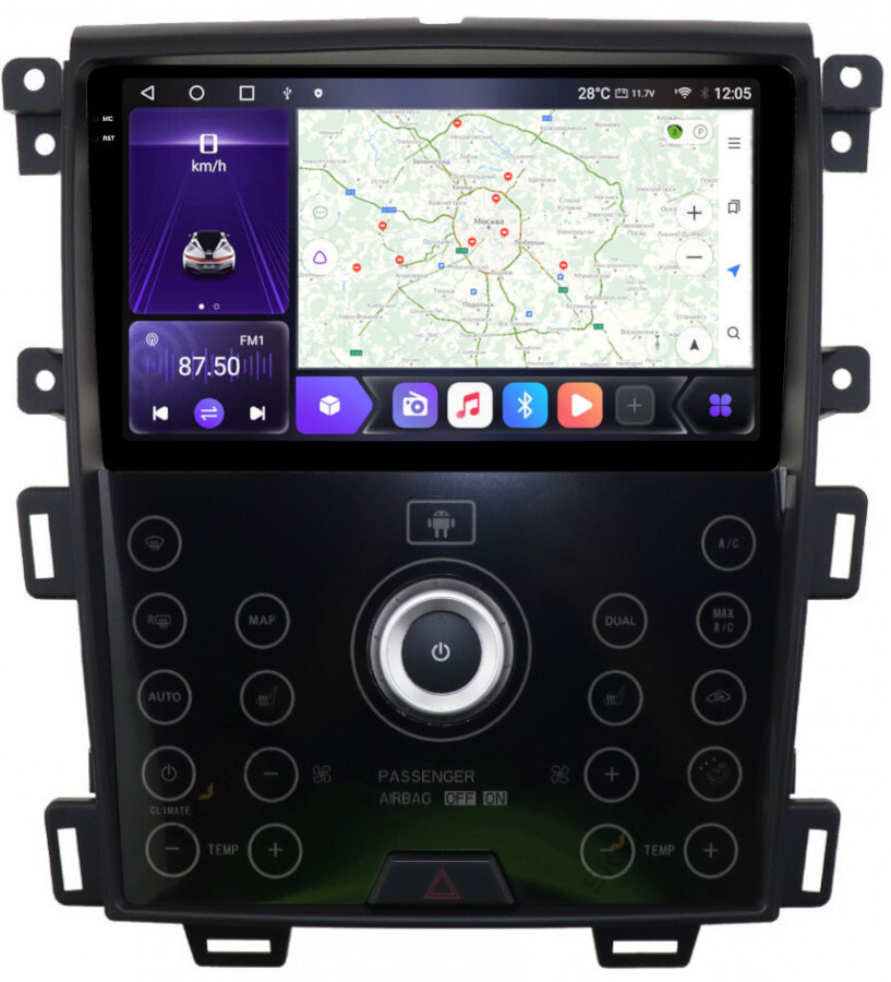 Магнитола для Ford Edge 2010-2015 - Carmedia SF-9065-B/C QLed+2K, Android 12, ТОП процессор, CarPlay, SIM-слот (только с установкой в Москве) (CarPlay)