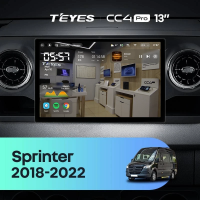 Штатная магнитола для Mercedes-Benz Sprinter (2018-2022) (Экран 13") - Teyes CC4 Pro на Android 13, 8-ядер, 12ГБ-256ГБ, SIM-слот