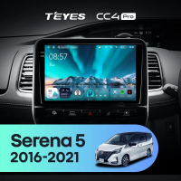 Штатная магнитола для Nissan Serena 5 V C27 (2016-2021) правый руль (Экран 10,36") - Teyes CC4 Pro на Android 13, 8-ядер, 8ГБ-128ГБ, SIM-слот