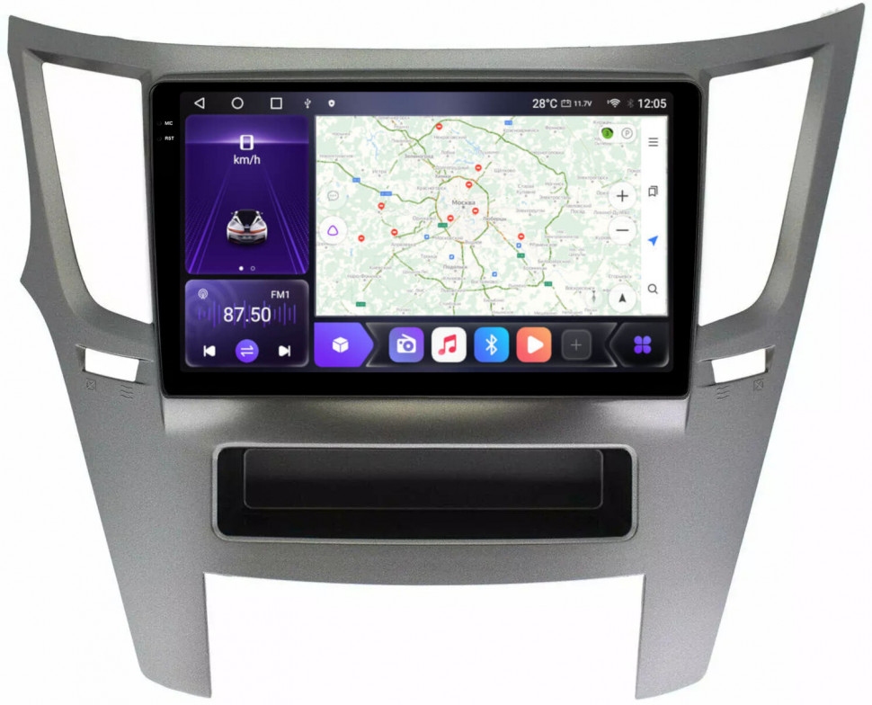 Магнитола для Subaru Legacy, Outback 2009-2015 - Carmedia OL-9514 QLed+2K, Android 12, ТОП процессор, CarPlay, SIM-слот (CarPlay)
