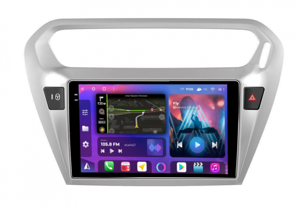 Штатная магнитола FarCar s400 2K для Peugeot 301, Citroen C-Elysee на Android  (BX294M) (CarPlay)