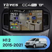 Штатная магнитола для Hyundai H1 2 (2015-2021) (Экран 13") - Teyes CC4 Pro на Android 13, 8-ядер, 12ГБ-256ГБ, SIM-слот
