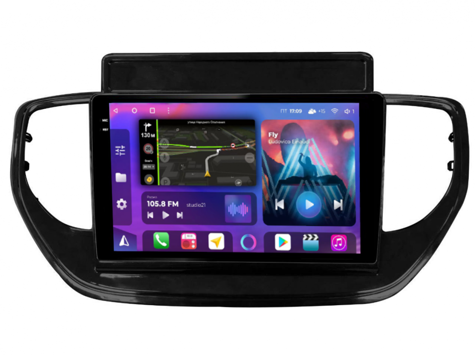 Штатная магнитола FarCar s400 2K для Hyundai Solaris 2020+ на Android  (BX2003M) (CarPlay)