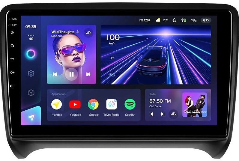 Магнитола для AUDI TT 2006-2014 (8J) - Teyes CC3 Android 10, ТОП процессор, 4/32 Гб, CarPlay, SIM-слот, 4-32 (CarPlay)