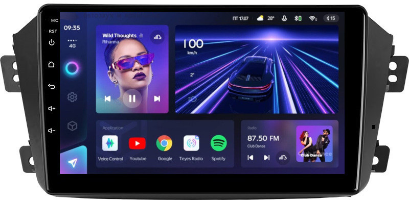 Магнитола для Geely Emgrand X7 2013-2018 - Teyes CC3 Android 10, ТОП процессор, 4/32 Гб, CarPlay, SIM-слот (CarPlay)