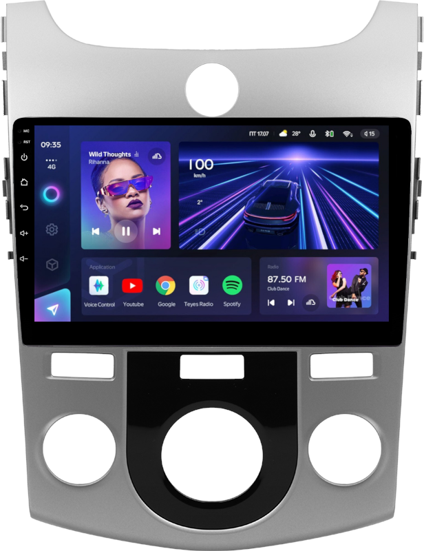 Магнитола для KIA Cerato 2 2008-2013 (климат/кондиц) - Teyes CC3 Android 10, ТОП процессор, 4/32 Гб, CarPlay, SIM-слот (CarPlay)