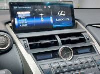 Монитор 10.25" для Lexus NX 2018-2021 (штатный экран 8") - Carmedia BNR-18NXQ Android 10, 8Гб-128Гб, встроенный 4G/LTE-SIM (CarPlay)