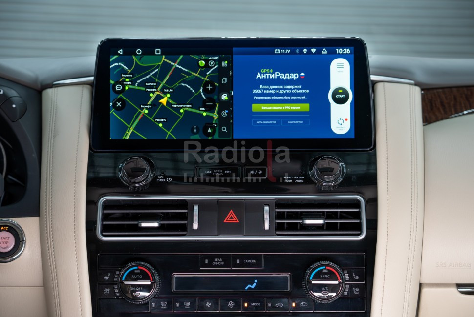 Монитор Android 12,3" для Infiniti QX80 и Nissan Patrol 2010-2021