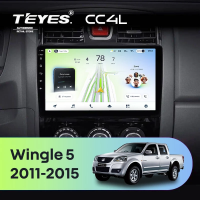 Штатная магнитола для Great Wall Wingle 5 (2011-2015) - Teyes CC4L на Android 14, 8-ядер, 6ГБ-64ГБ, SIM-слот