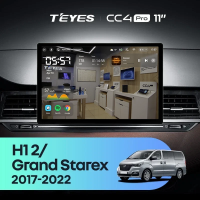 Штатная магнитола для Hyundai H1 2 Grand Starex TQ (2017-2022) (Экран 11") - Teyes CC4 Pro на Android 13, 8-ядер, 8ГБ-128ГБ, SIM-слот