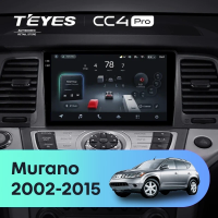 Штатная магнитола для Nissan Murano Z50 (2002-2015) для авто без Bose (Экран 9,5") - Teyes CC4 Pro на Android 13, 8-ядер, 12ГБ-256ГБ, SIM-слот