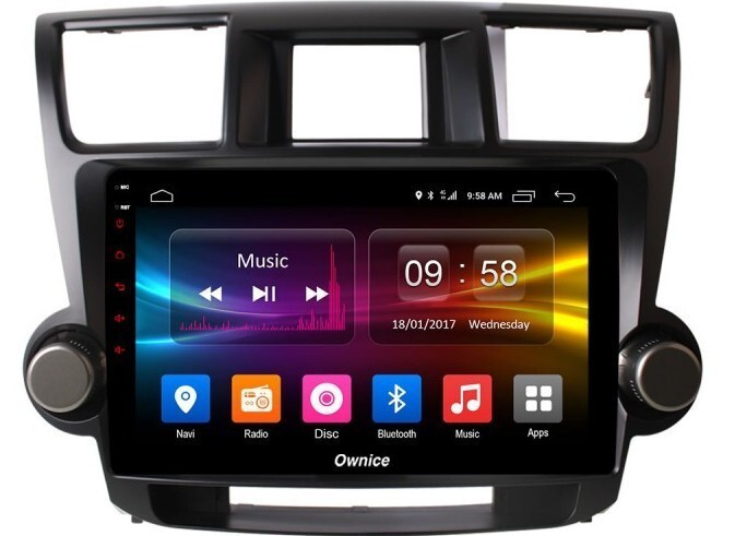 Магнитола для Toyota Highlander 2 2007-2014 (крутилки декоративные) - Carmedia OL-1431-1 QLed, Android 10/12, ТОП процессор, CarPlay, SIM-слот (CarPlay)