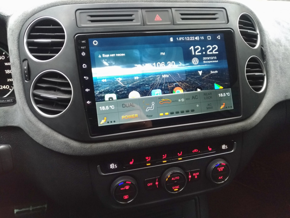Магнитола для Volkswagen Tiguan 2007-2017 (серебро/черный) - Teyes CC3L Android 10, 8-ядер, 4ГБ+32ГБ, SIM-слот (CarPlay)